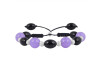 Chalcedony / Black Spinel Beaded Bracelet BDD-11-199
