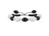 Howlite / Black Spinel Beaded Bracelet BDD-11-200