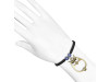 OWL Bird Cabochon Charm / Sodalite Beaded Bracelet BDD-11-203