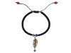 Leaf Charm / Sodalite Beaded Bracelet BDD-11-205