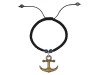 Vintage Anchor Charm / Sodalite Beaded Bracelet BDD-11-206