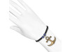 Vintage Anchor Charm / Sodalite Beaded Bracelet BDD-11-206
