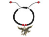 Red Coral / Eagle Amulet Charm Beaded Bracelet BDD-11-219