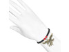 Red Coral / Eagle Amulet Charm Beaded Bracelet BDD-11-219