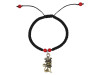 Red Coral / Princess Kitty Cat Charms Beaded Bracelet BDD-11-223