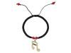 Red Coral / Music Note Charm Beaded Bracelet BDD-11-227