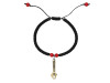 Red Coral / Wrench Charm Beaded Bracelet BDD-11-228