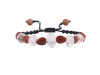 Sunstone / Crystal / Brecciated Mookaite Beaded Bracelet BDD-11-242