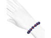 Lapis / Red Coral Beaded Bracelet BDD-11-245