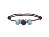 Lava / Turquoise Beaded Bracelet BDD-11-246
