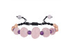 Rose Quartz / Amethyst / Pearl  Beaded Bracelet BDD-11-258