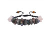 Labradorite / Rose Quartz / Pearl / Tiger Eye Beaded Bracelet BDD-11-269