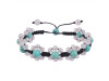 Turquoise / Rose Quartz Beaded Bracelet BDD-11-271