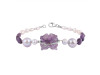 Amethyst / Pearl  Beaded Bracelet BDD-11-276
