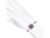 Amethyst / Pearl  Beaded Bracelet BDD-11-276
