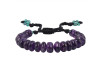 Amethyst / Green Onyx Beaded Bracelet BDD-11-280