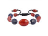 Carnelian / Lapism / Glass Beaded Bracelet BDD-11-281