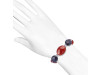 Carnelian / Lapism / Glass Beaded Bracelet BDD-11-281