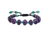 Amethyst / Green Onyx Beaded Bracelet BDD-11-287