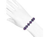 Amethyst / Green Onyx Beaded Bracelet BDD-11-287