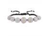 Chalcedony / Amethyst Beaded Bracelet BDD-11-297