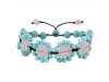 Rose Quartz / Turquoise Beaded Bracelet BDD-11-301
