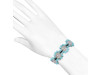 Rose Quartz / Turquoise Beaded Bracelet BDD-11-301