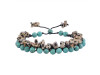 Turquoise / Delmefia Jasper Beaded Bracelet BDD-11-303