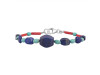 Lapis / Turquoise / Red Coral Beaded Bracelet BDD-11-304