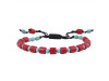 Turquoise / Red Coral Beaded Bracelet BDD-11-310