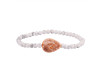 Mexican Agate / Howlite Beaded Bracelet BDD-11-312