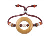 Breccited Mookite / Carnelian / Pearl Beaded Bracelet BDD-11-316