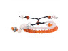Carnelian / Rose Quartz / Pearl Beaded Bracelet BDD-11-317