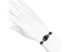 Black Obsidian / Green Onyx Beaded Bracelet BDD-11-318