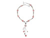 Cherry Agate/Labradorite Beaded Necklace BDD-12-1618