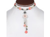 Cherry Agate/Labradorite Beaded Necklace BDD-12-1618