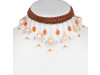 Biwa Pearl/Carnelian Beaded  Jewelry Set BDD-12-1619