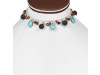 Turquoise/Lava Beaded  Jewelry Set BDD-12-1645