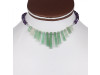 Green Aventurine/Amethyst Beaded Necklace BDD-12-1661