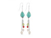 Stabilized Turquoise Beaded Earring BDD-3-118