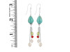 Stabilized Turquoise Beaded Earring BDD-3-118