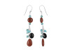 Sunstone/Turquoise Beaded Earring BDD-3-143