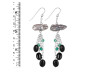 Biwa Pearl/Black Spinel Beaded Earring BDD-3-144