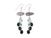 Biwa Pearl/Black Spinel Beaded Earring BDD-3-144
