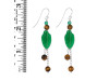 Green Aventurine/Tiger Eye Beaded Earring BDD-3-147