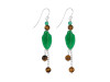 Green Aventurine/Tiger Eye Beaded Earring BDD-3-147