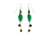 Green Aventurine/Tiger Eye Beaded Earring BDD-3-147