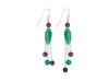 Green Aventurine/Amethyst Beaded Earring BDD-3-148