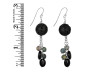 Lava/Black Spinel Beaded Earring BDD-3-152