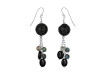 Lava/Black Spinel Beaded Earring BDD-3-152